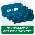 50-50 Raffle - Set of 3 Tickets